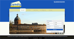 Desktop Screenshot of damely-immobilier.fr