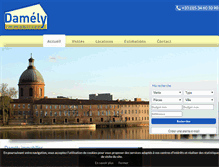 Tablet Screenshot of damely-immobilier.fr